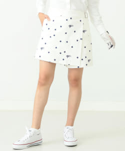 BEAMS GOLF ORANGE LABEL / 星柄 ラップ キュロットパンツ