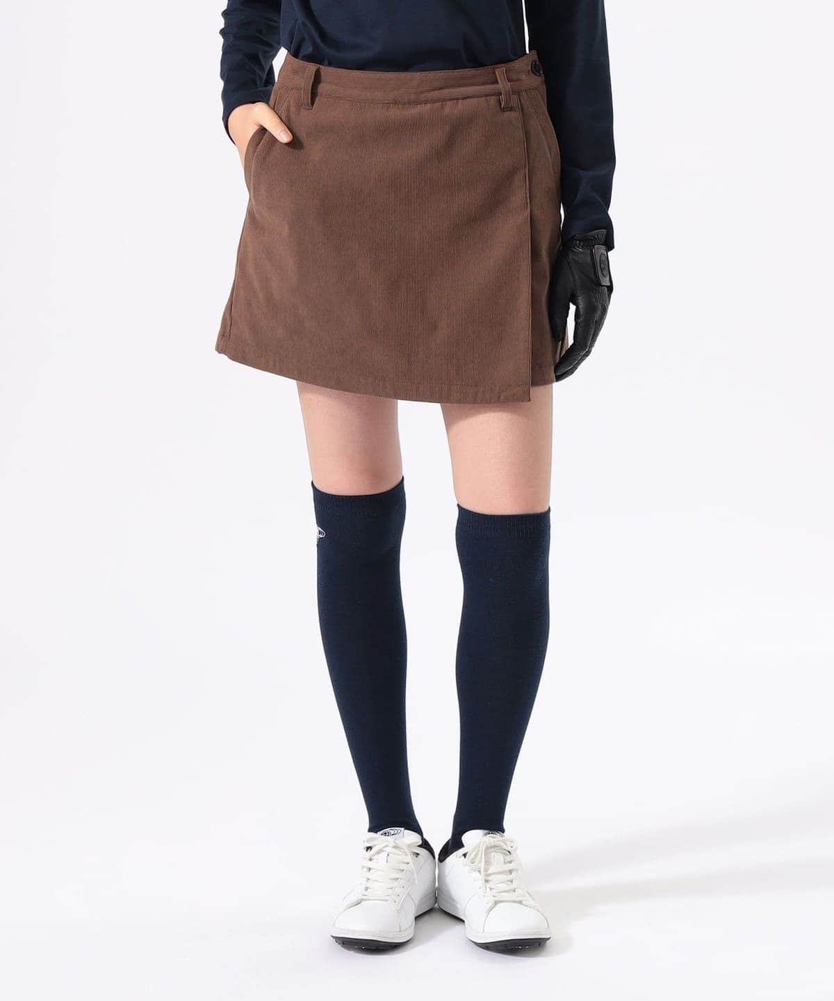 ORANGE LABEL / ストレッチコーデュロイ ラップ キュロット【STRETCH】 パンツ WOMEN BROWN M ORANGE LABEL / ストレッチコーデュロイ ラップ キュロット【STRETCH】 パンツ WOMEN BROWN M