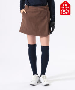 【+15%ポイントUP】ORANGE LABEL / ストレッチコーデュロイ ラップ キュロット【STRETCH】