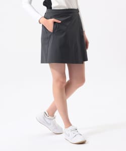 ORANGE LABEL / ベルテッド 撥水 ストレッチ ラップキュロット（UVカット・接触冷感）