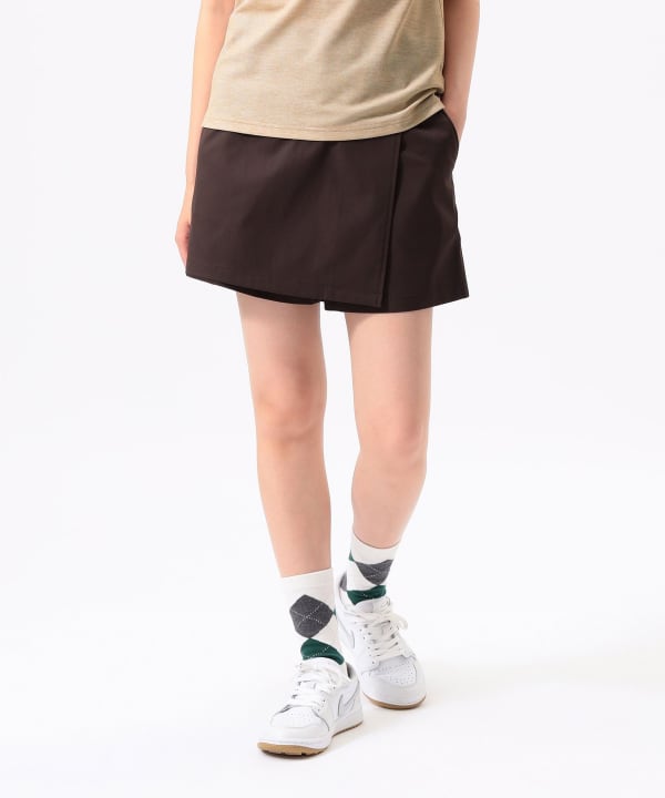 ORANGE LABEL / 撥水 ストレッチツイル ラップキュロット Model：H170 B74 W60 H86　Size：M