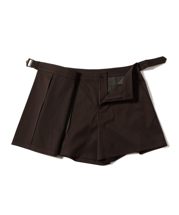 ORANGE LABEL / 撥水 ストレッチツイル ラップキュロット