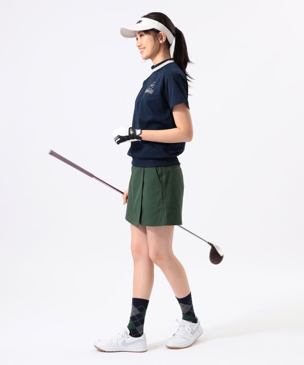 ORANGE LABEL / 撥水 ストレッチツイル ラップキュロット Model：H170 B74 W60 H86　Size：M