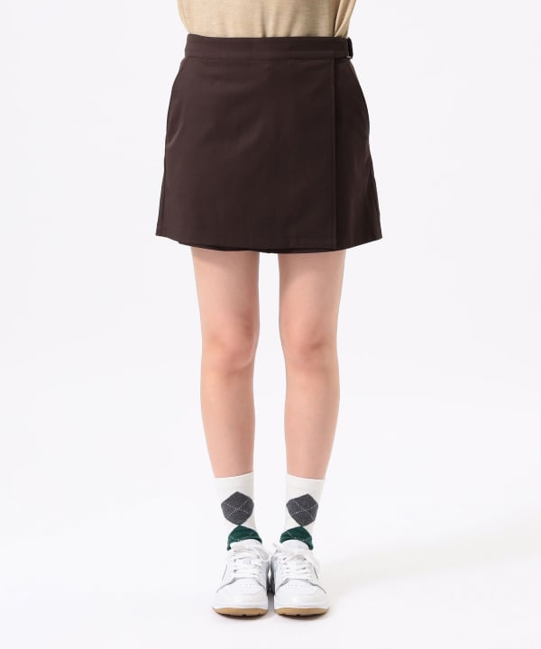 ORANGE LABEL / 撥水 ストレッチツイル ラップキュロット Model：H170 B74 W60 H86　Size：M