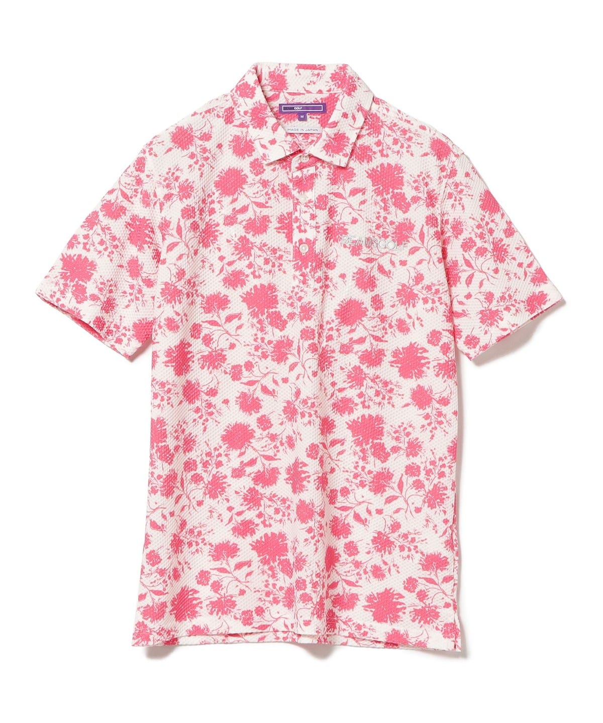 BEAMS GOLF ミモザ プリントストレッチ レギュラーシャツ BEAMS GOLF