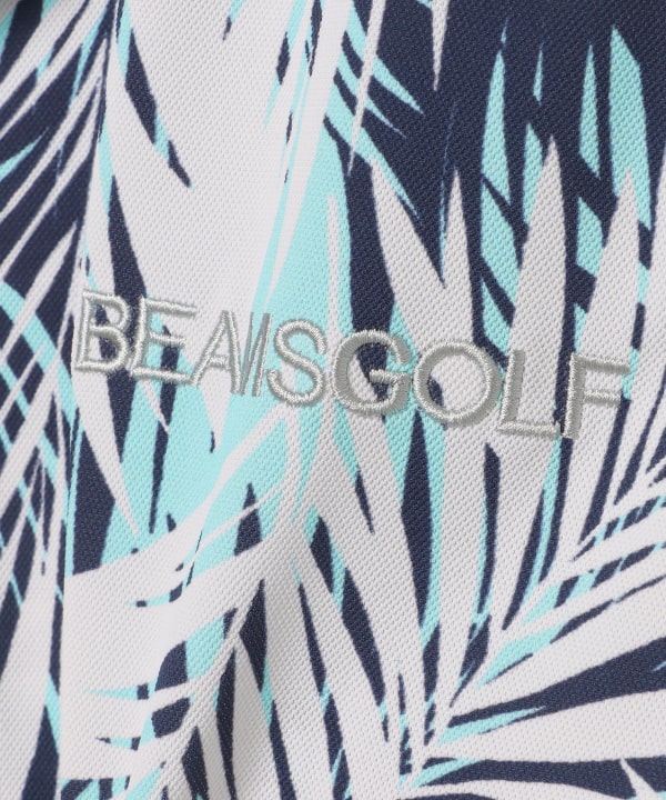 BEAMSゴルフ BEAMS GOLF (BEAMS GOLF) PURPLE LABEL / Palm Tree Print Open Collar