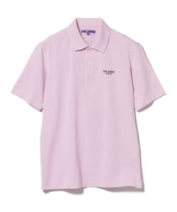 PURPLE LABEL / 襟裏ロゴ シャンブレー鹿の子 ポロシャツ