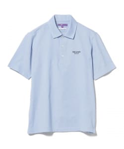 PURPLE LABEL / 襟裏ロゴ シャンブレー鹿の子 ポロシャツ