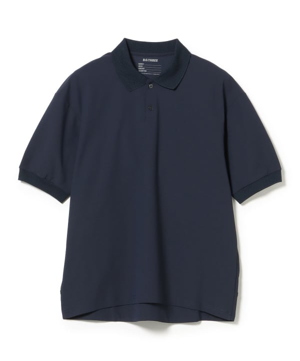 BEAMS GOLF ニットポロシャツ Mサイズ BEAMS GOLF（ビームス ゴルフ）〈MEN〉B.G.THREE / ALL-TIME