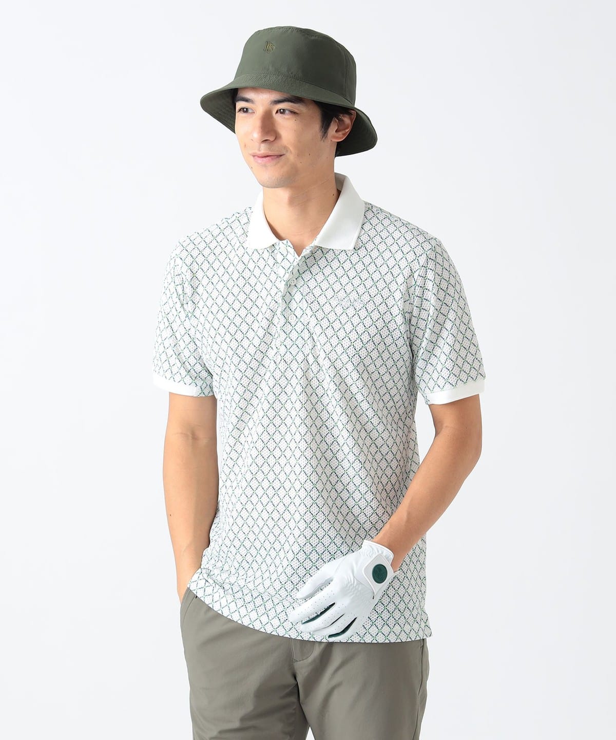 PURPLE LABEL / ミニアーガイル ストレッチポロシャツ シャツ・ブラウス MEN WHITE M PURPLE LABEL / ミニアーガイル ストレッチポロシャツ シャツ・ブラウス MEN WHITE M