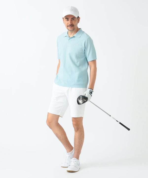 Beams golf ポロシャツ M ホワイト - メルカリ