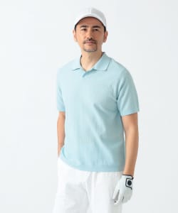 PURPLE LABEL / ジャカード スキッパーポロシャツ