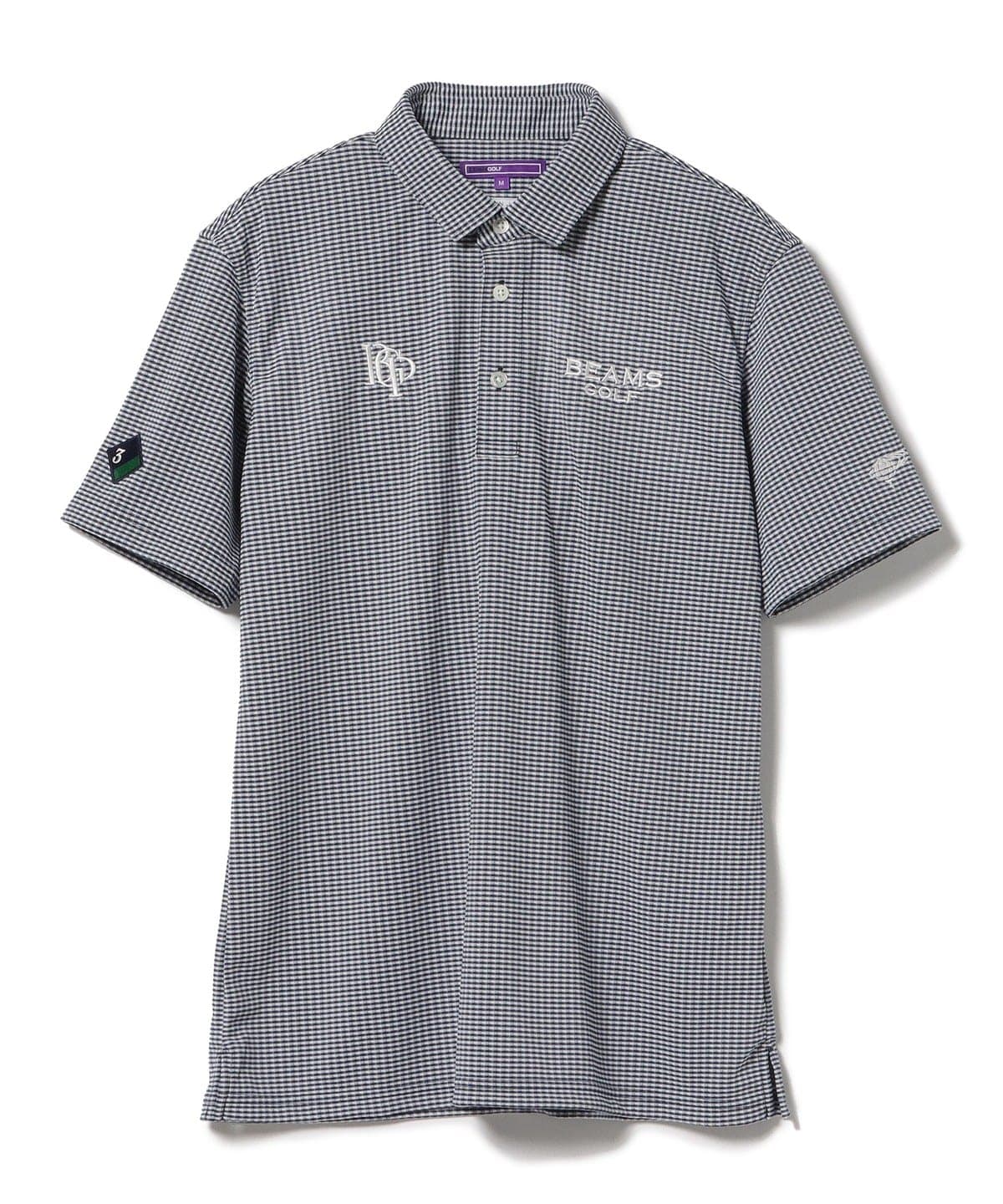 BEAMS GOLF ギンガムチェック 長袖ポロシャツ L 新同 定価2,2万 BEAMS GOLF ギンガムチェック 長袖ポロシャツ L 新同 定価2,2万