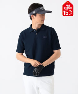 【+15%ポイントUP】〈MEN〉PURPLE LABEL / タック編み ポロシャツ