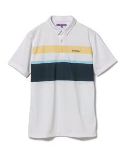 PURPLE LABEL / パネルボーダー ポロシャツ【DRY・UV・STRETCH】