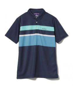 PURPLE LABEL / パネルボーダー ポロシャツ【DRY・UV・STRETCH】