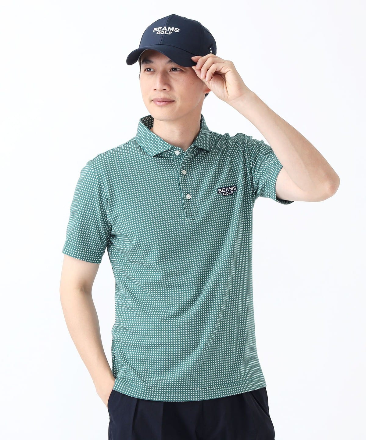 BEAMS GOLF（ビームス ゴルフ）PURPLE LABEL / 変形ギンガムチェック