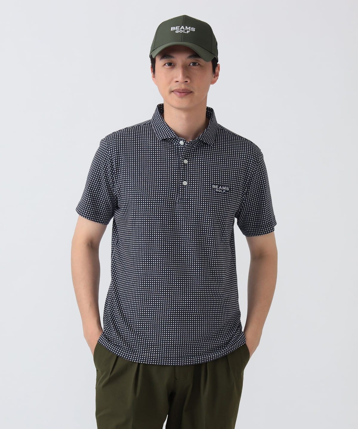 BEAMS GOLF（ビームス ゴルフ）PURPLE LABEL / 変形ギンガムチェック