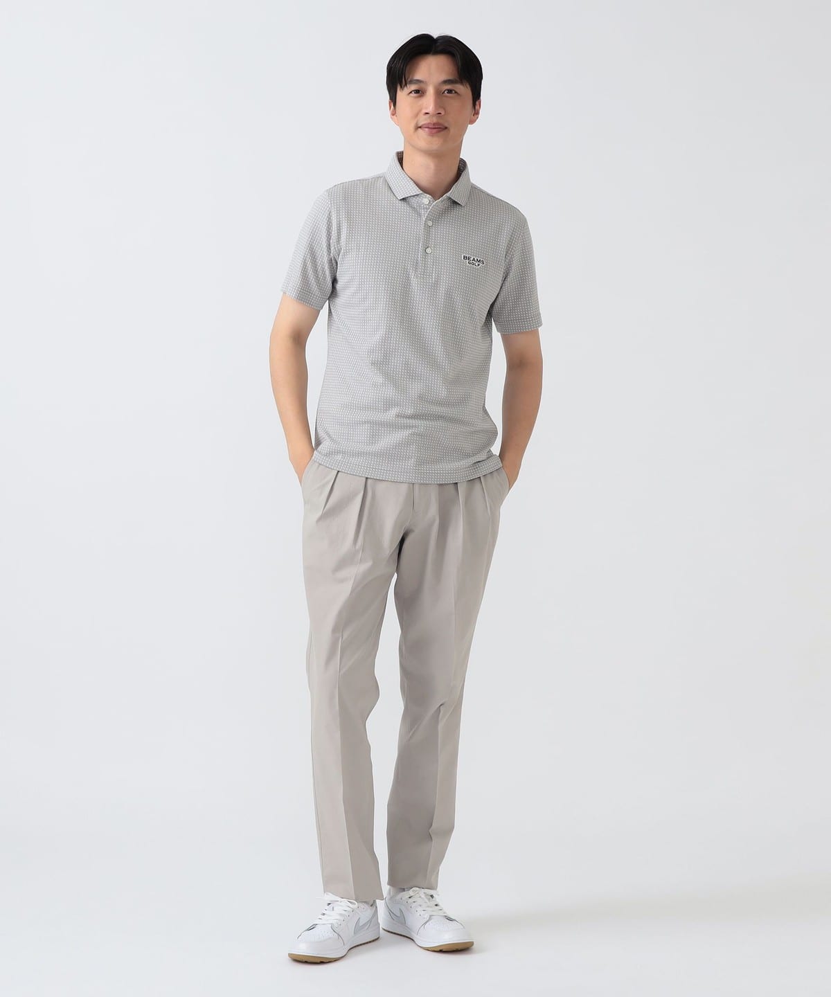BEAMS GOLF（ビームス ゴルフ）PURPLE LABEL / 変形ギンガムチェック