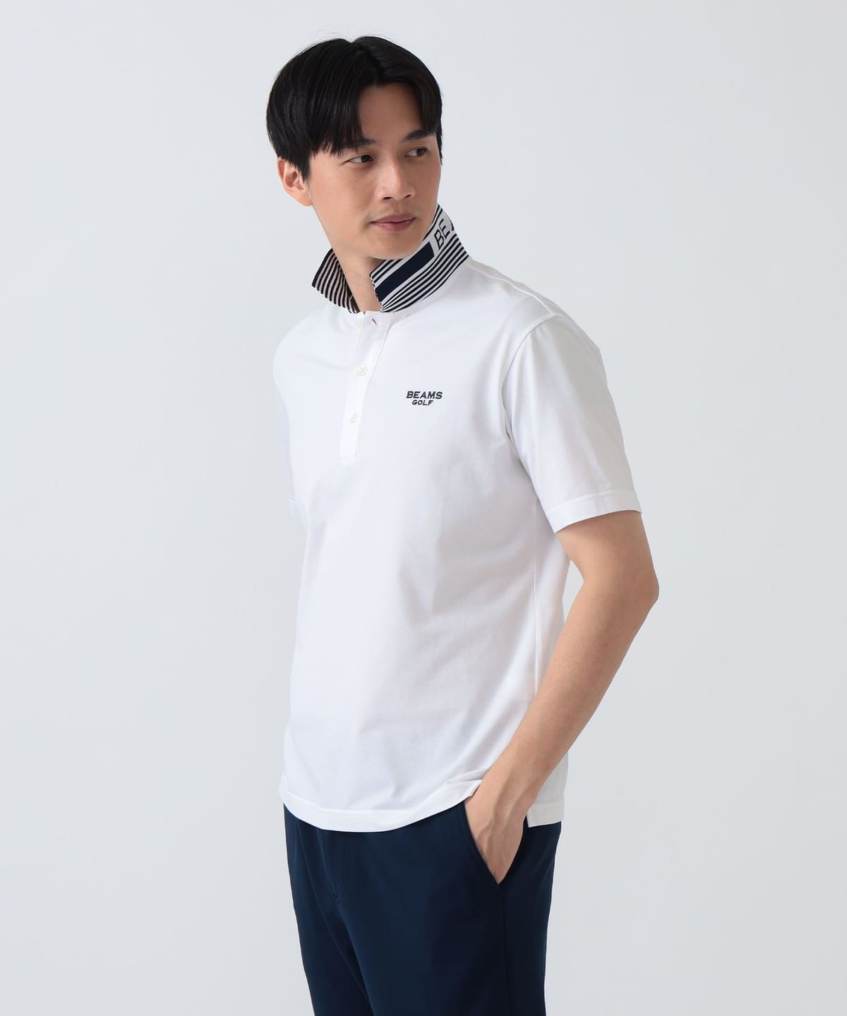 BEAMS GOLF（ビームス ゴルフ）PURPLE LABEL / 衿裏ロゴ ポロシャツ