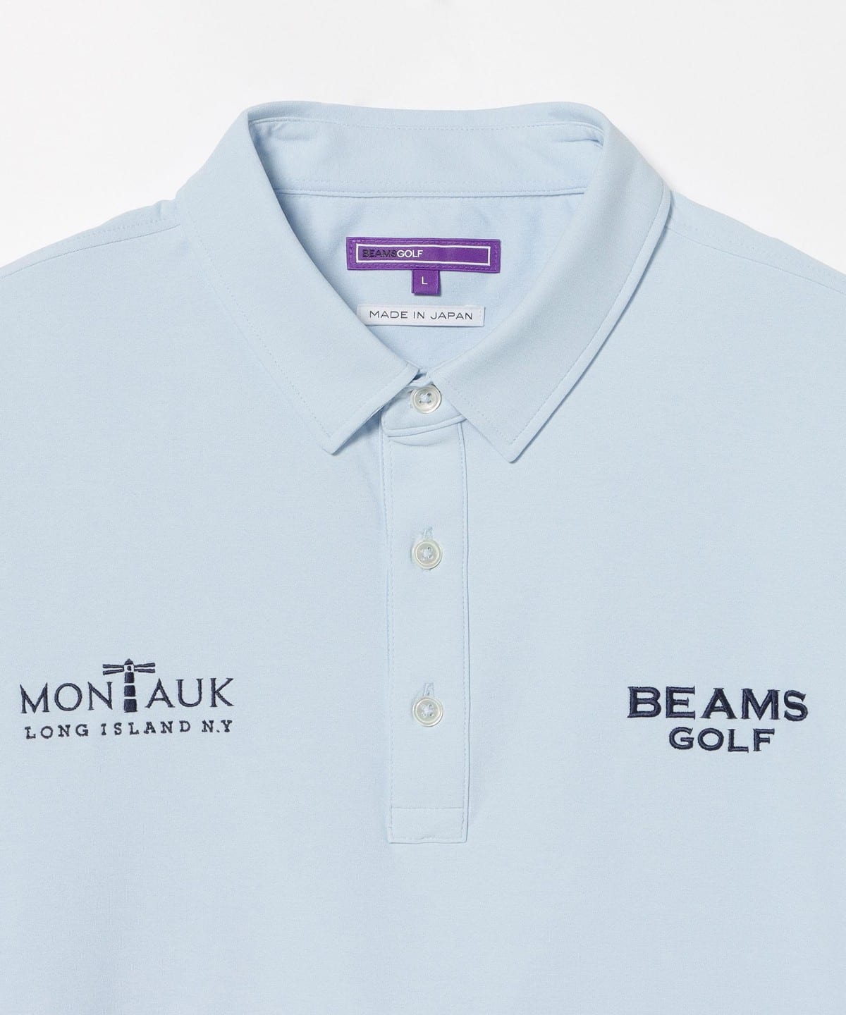 BEAMS GOLF BEAMS GOLF LABEL / MONTAUK Stand Collar Polo Shirt