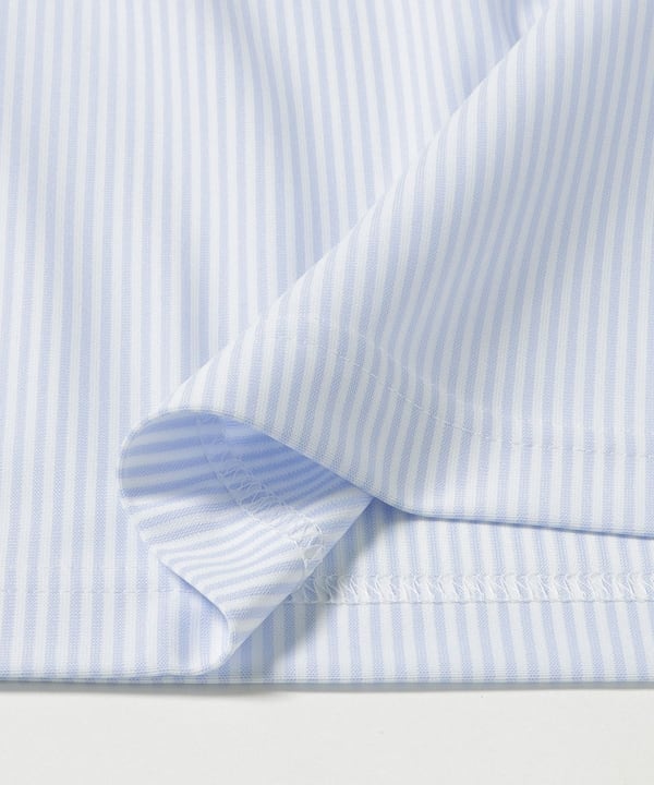 PURPLE LABEL / Striped Italian Collar Polo Shirt (Moisture-wicking, quick-drying, cooling, UV cut)