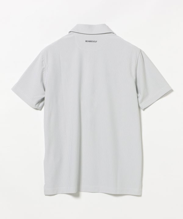BEAMS GOLF ストライプ半袖シャツ Lサイズ BEAMS GOLF（ビームス ゴルフ）PURPLE LABEL / ストライプ イタリアン