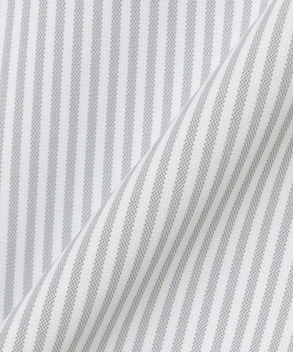 PURPLE LABEL / Striped Italian Collar Polo Shirt (Moisture-wicking, quick-drying, cooling, UV cut)