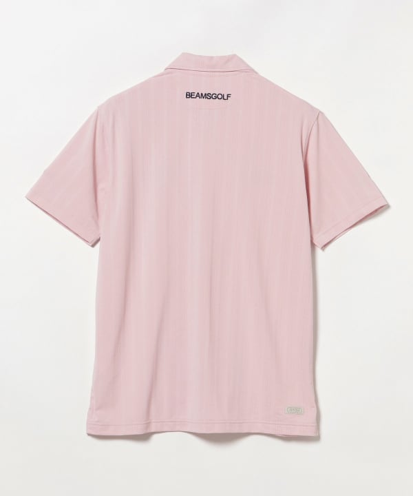 【8/6再値下げ】PURPLE LABEL / MONTAUK ストライプ ジャカード オープンカラー シャツ（吸水速乾、UVカット）