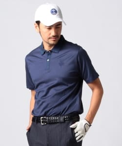 BEAMS GOLF PURPLE LABEL / コットン レーヨン スキッパー ポロシャツ