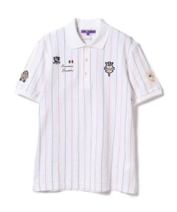 BEAMS GOLF PURPLE LABEL / ストライプ ポロシャツ
