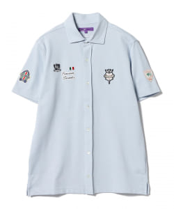 BEAMS GOLF PURPLE LABEL / シャンブレー タラッティ ポロシャツ