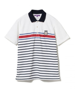 ▲BEAMS GOLF PURPLE LABEL / ボーダー ポロシャツ
