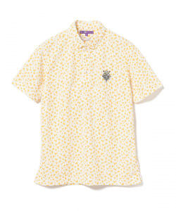 BEAMS GOLF PURPLE LABEL / アサガオ プリント ポロシャツ