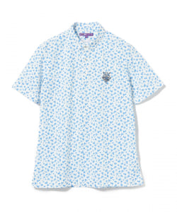 BEAMS GOLF PURPLE LABEL / アサガオ プリント ポロシャツ