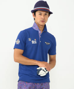 BEAMS GOLF PURPLE LABEL / 襟裏 ペイズリー ポロシャツ