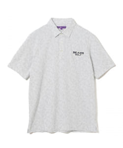 BEAMS GOLF PURPLE LABEL  / フラワー ジャカード ポロシャツ