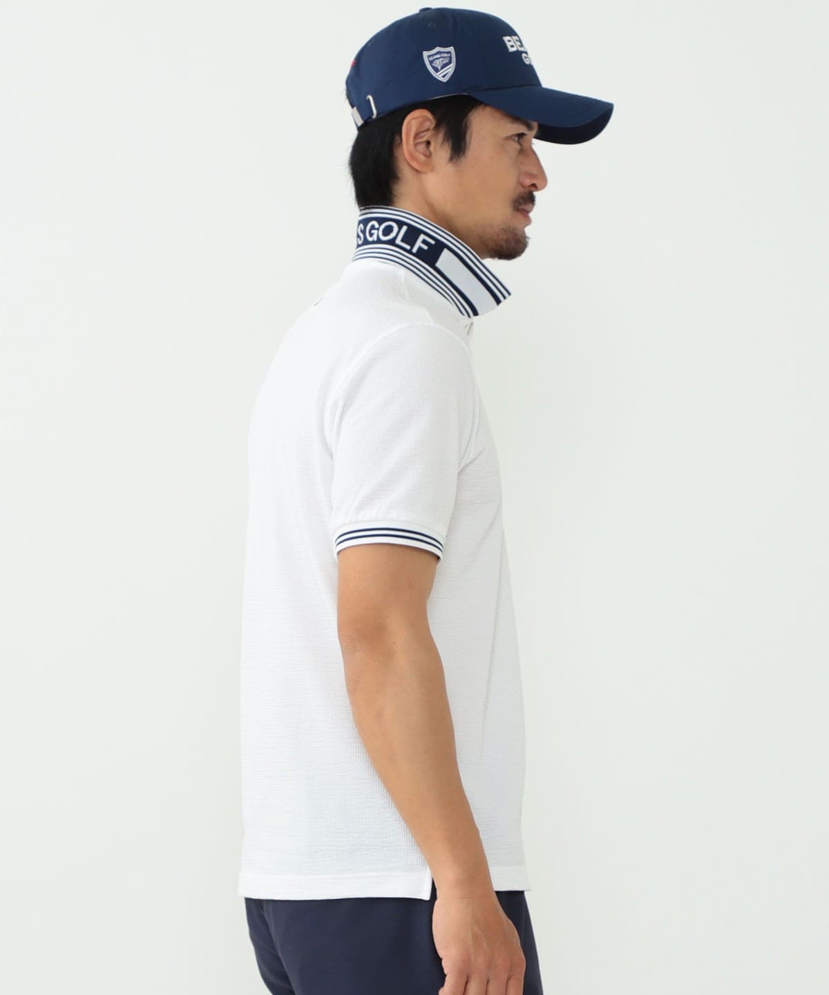 BEAMS GOLF（ビームス ゴルフ）BEAMS GOLF PURPLE LABEL / 襟裏ロゴ シアサッカー ポロシャツ（シャツ・ブラウス  ポロシャツ）通販｜BEAMS