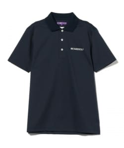 BEAMS GOLF PURPLE LABEL / 襟裏 ロゴ ストレッチ ポロシャツ