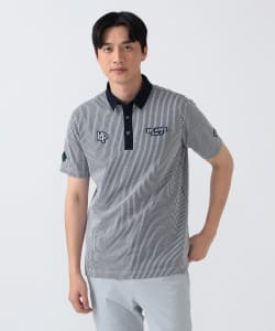 PURPLE LABEL / スフィダンテ ストライプ サッカー ポロシャツ