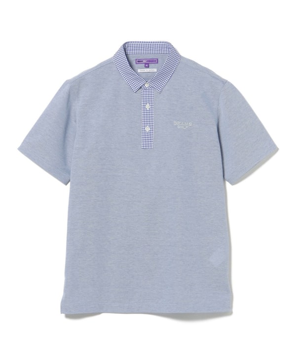 〈MEN〉PURPLE LABEL/方格牧师领Polo衫