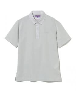 〈MEN〉PURPLE LABEL / ギンガム クレリック ポロシャツ