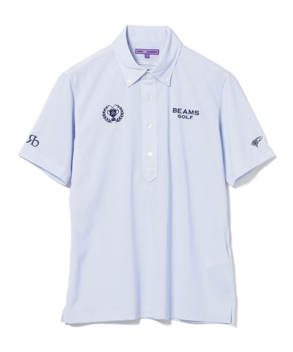 PURPLE LABEL / リターンブリティッシュ ストレッチ ストライプ ポロシャツ（吸水速乾・UVカット）