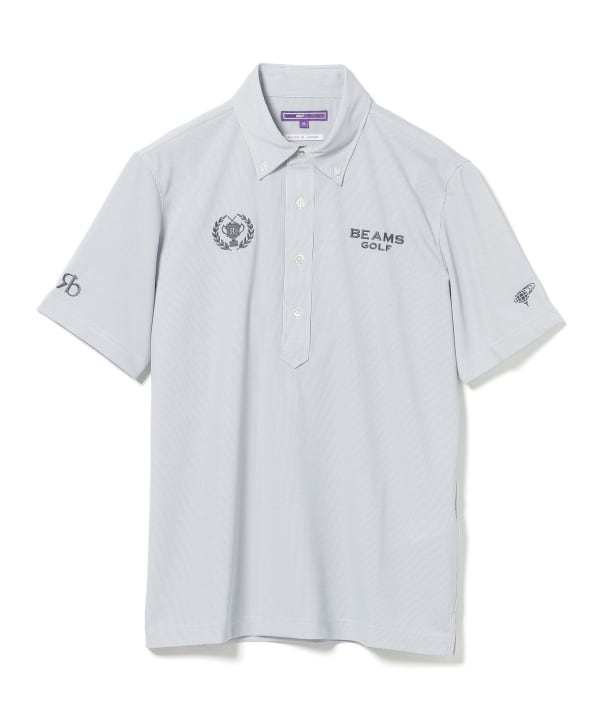 PURPLE LABEL / リターンブリティッシュ ストレッチ ストライプ ポロシャツ（吸水速乾・UVカット）