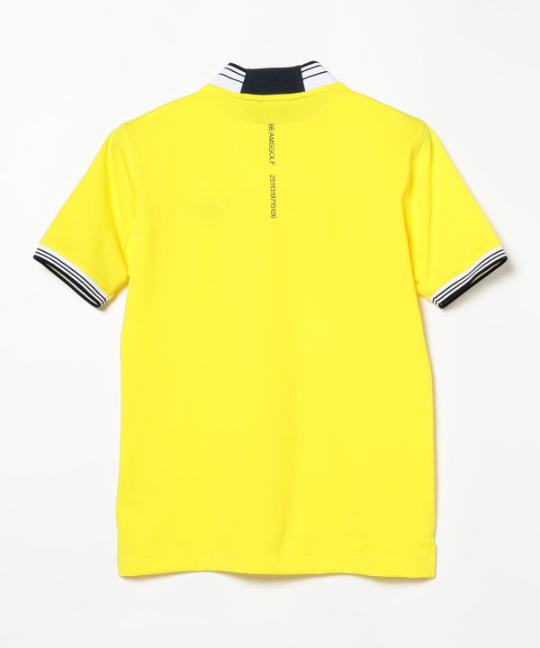 ビームスゴルフ パープルレーベル ポロシャツ 日本製 イエロー Lサイズ 