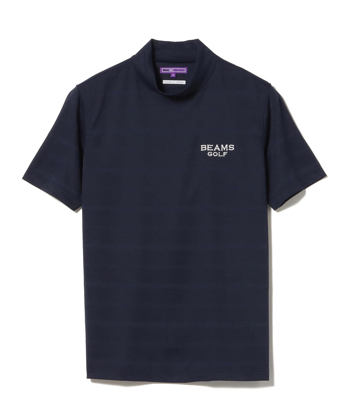 BEAMS GOLF（ビームス ゴルフ）〈MEN〉BEAMS GOLF PURPLE LABEL / メッシュ メッセージ ジャカード  モックネックシャツ（Tシャツ・カットソー カットソー）通販｜BEAMS