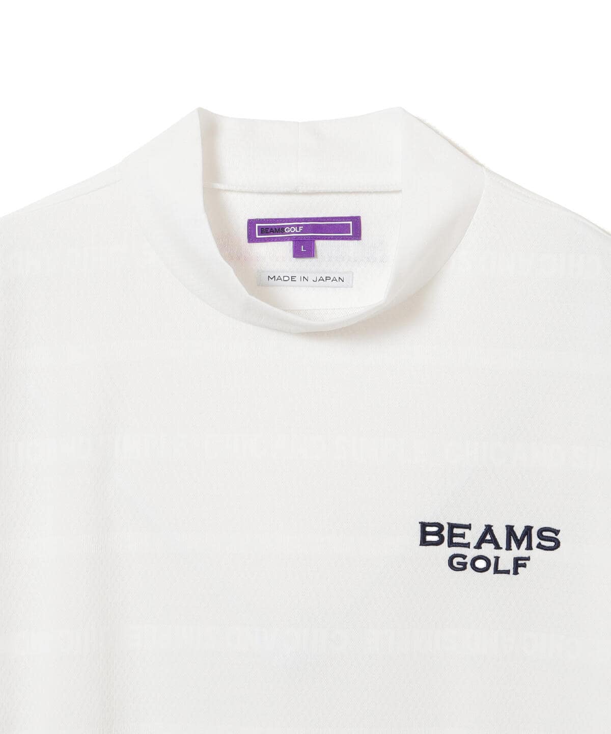 BEAMS GOLF（ビームス ゴルフ）〈MEN〉BEAMS GOLF PURPLE LABEL / メッシュ メッセージ ジャカード  モックネックシャツ（Tシャツ・カットソー カットソー）通販｜BEAMS