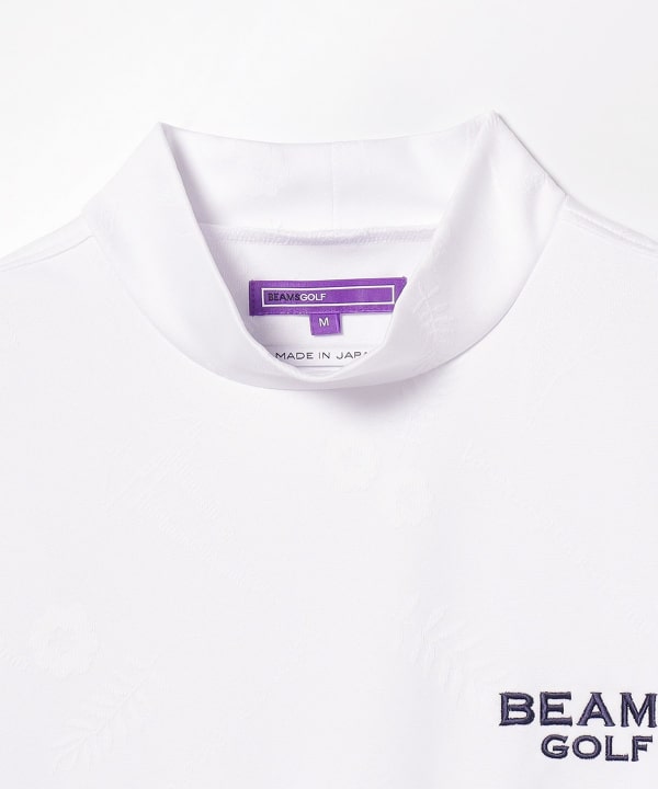 BEAMS GOLF 〈MEN〉BEAMS GOLF PURPLE LABEL / 男裝緹花小高領上衣（T