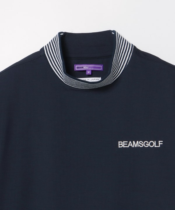 BEAMS GOLF（ビームス ゴルフ）【タイムセール】〈MEN〉 PURPLE LABEL / リブライン モックネックシャツ（Tシャツ・カットソー  カットソー）通販｜BEAMS