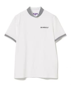〈MEN〉 PURPLE LABEL / リブライン モックネックシャツ